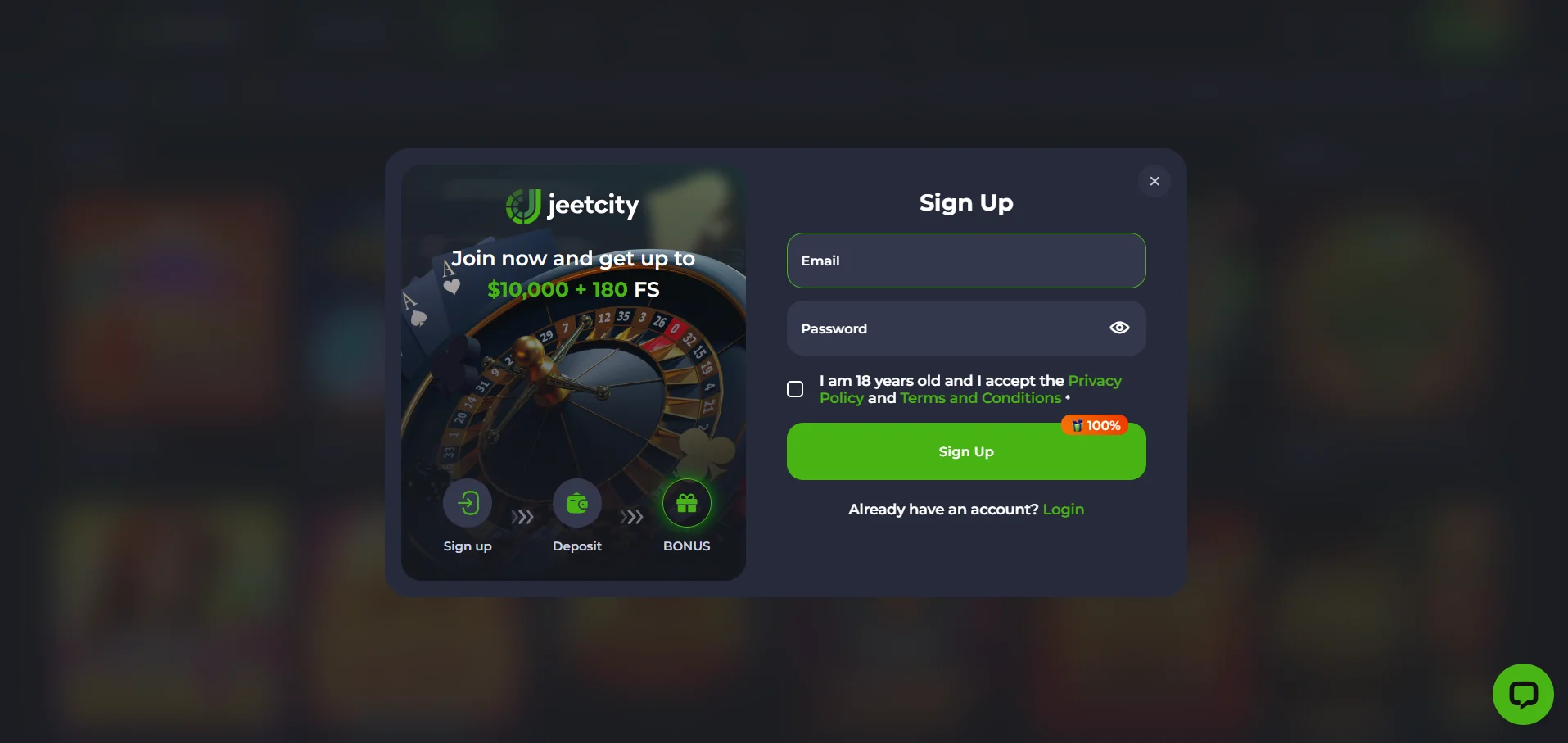 How to Register at JeetCity Casino?